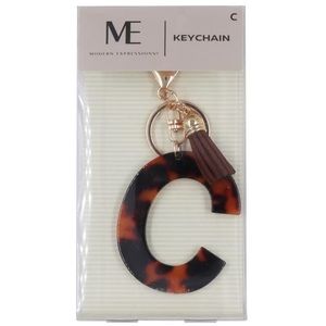 NWT Modern Expression Monogram Keychain C